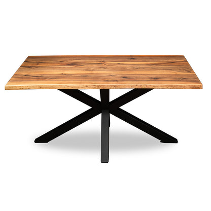 Massivholztisch aus Nussbaum 1600 x 900 mm, natürliche Baumkante